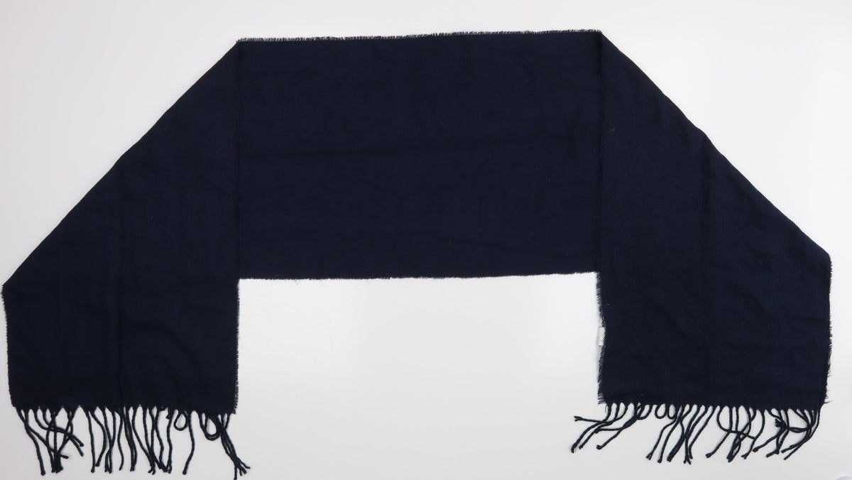 Front view of Pull&Bear unisex blue scarf