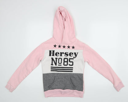 Hersey Girls Pink   Pullover Hoodie Size 12-13 Years
