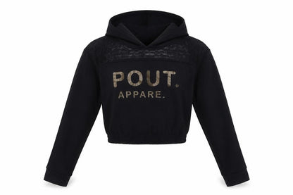 Pout Aparel Womens Black   Basic T-Shirt Size S  - cropped