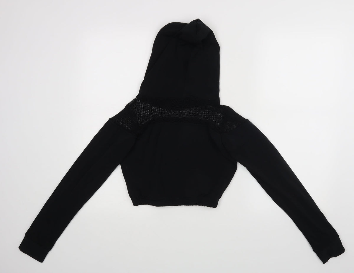 Pout Aparel Womens Black   Basic T-Shirt Size S  - cropped