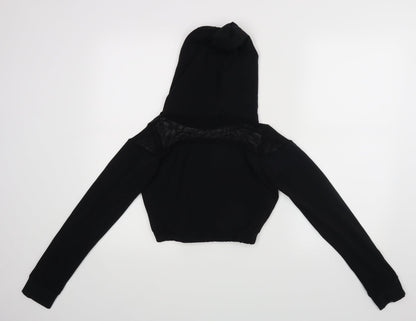 Pout Aparel Womens Black   Basic T-Shirt Size S  - cropped