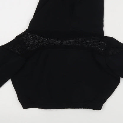 Pout Aparel Womens Black   Basic T-Shirt Size S  - cropped