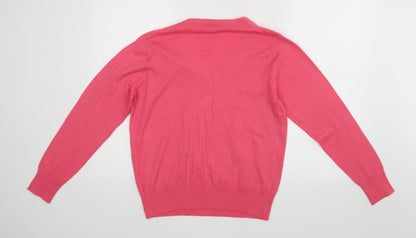 WOMAN Womens Pink   Basic Blouse Size 10