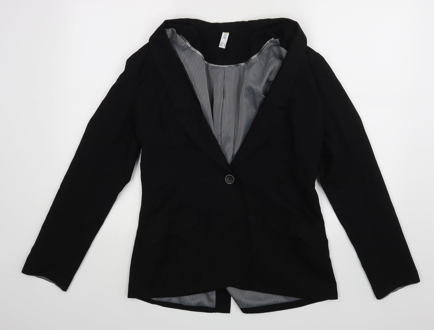 Denim co Womens Black   Jacket Blazer Size 12