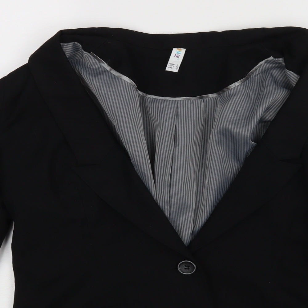 Denim co Womens Black   Jacket Blazer Size 12
