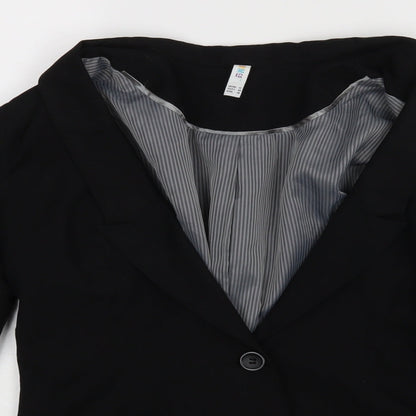 Denim co Womens Black   Jacket Blazer Size 12