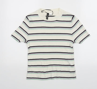 Womens UK Size M Divided White Basic Blouse