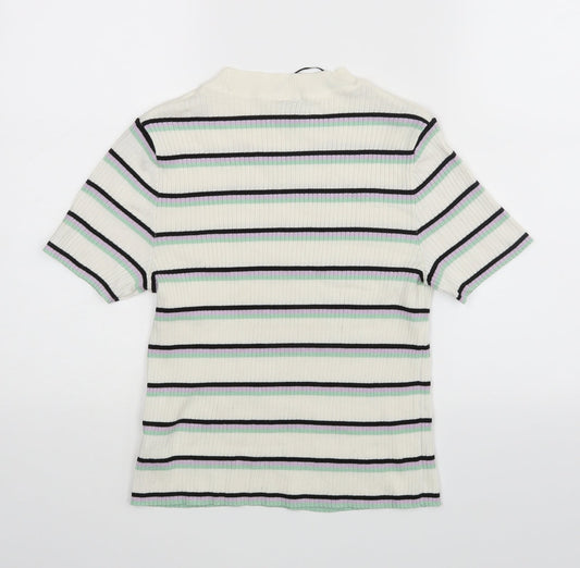 Womens UK Size M Divided White Basic Blouse
