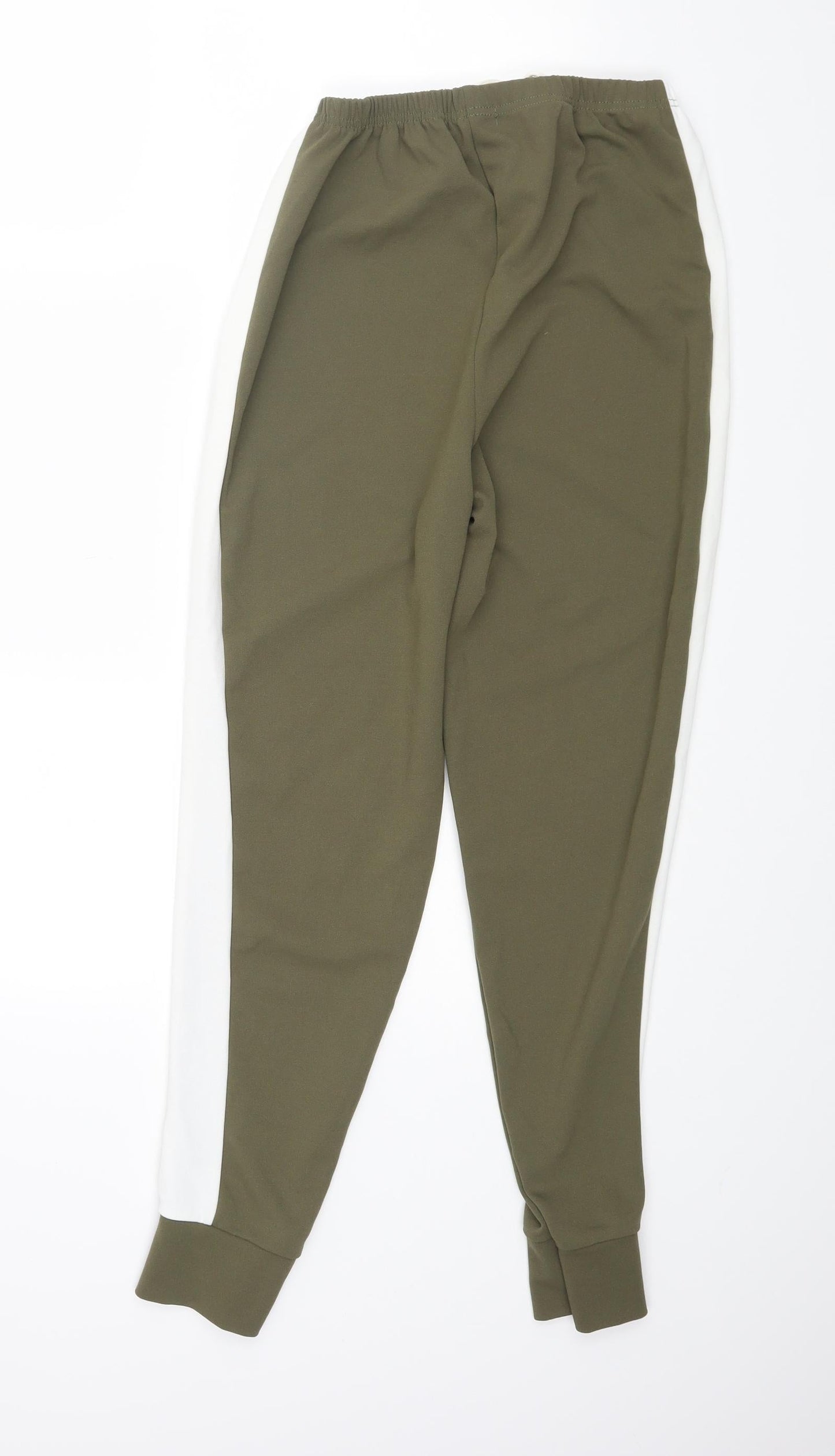 Womens UK Size 8 PRETTYLITTLETHING Regular Fit Jogger Green Trousers
