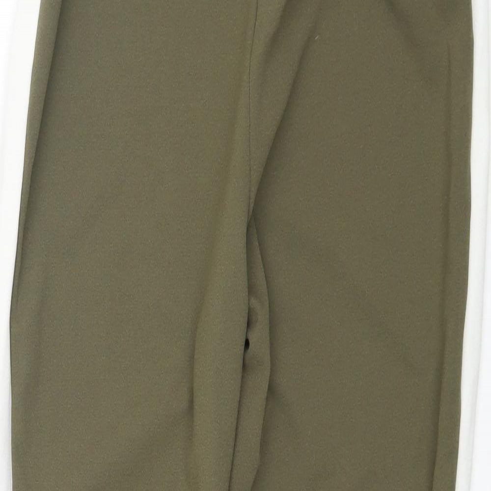 Womens UK Size 8 PRETTYLITTLETHING Regular Fit Jogger Green Trousers