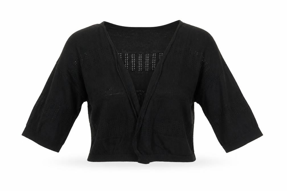 Womens UK Size XS Primark Black Wrap Blouse