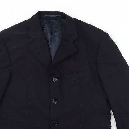 Studio Daks Womens Blue   Jacket Suit Jacket Size 48