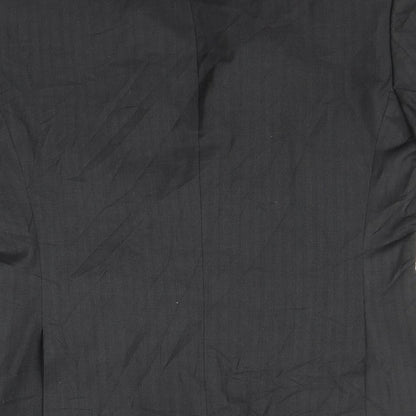 Mens UK Size 38 Topman Regular Black Suit Jacket