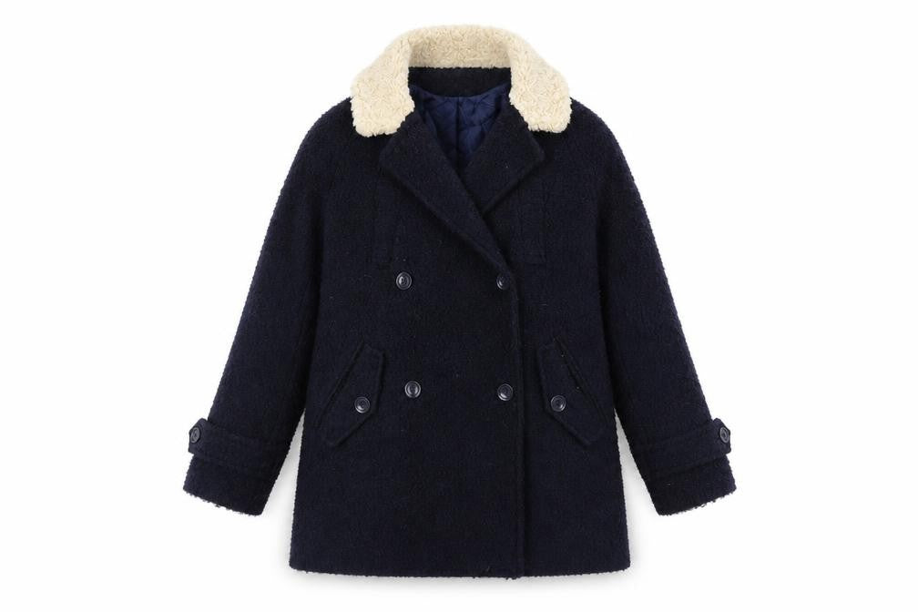 Womens UK Size S Cooperative Blue Overcoat