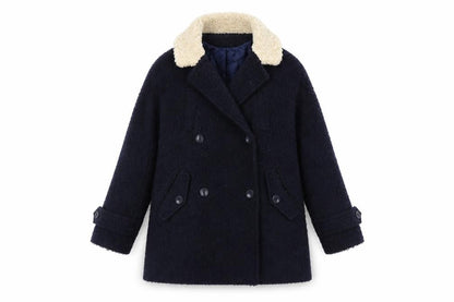 Womens UK Size S Cooperative Blue Overcoat