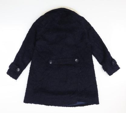 Womens UK Size S Cooperative Blue Overcoat