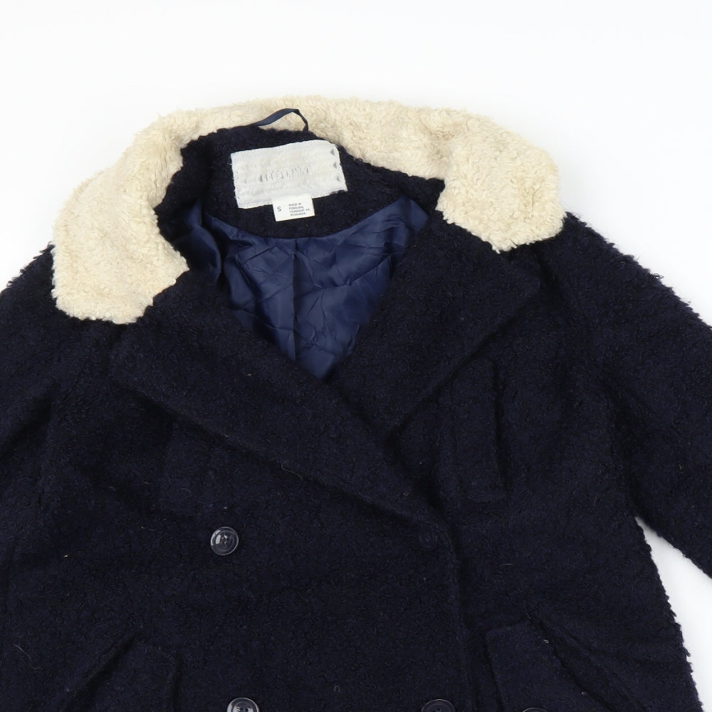 Womens UK Size S Cooperative Blue Overcoat