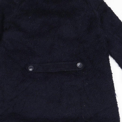 Womens UK Size S Cooperative Blue Overcoat