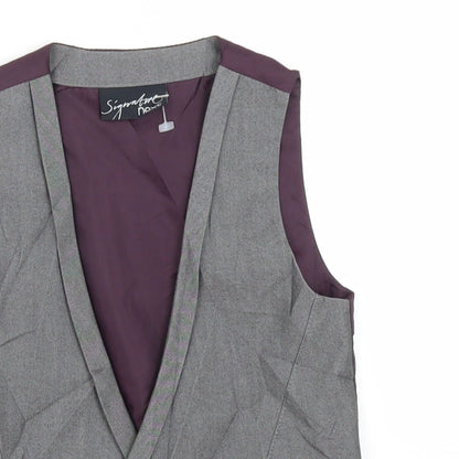 Close-up detail of Next boys’ grey basic button-up, size 12-18, months