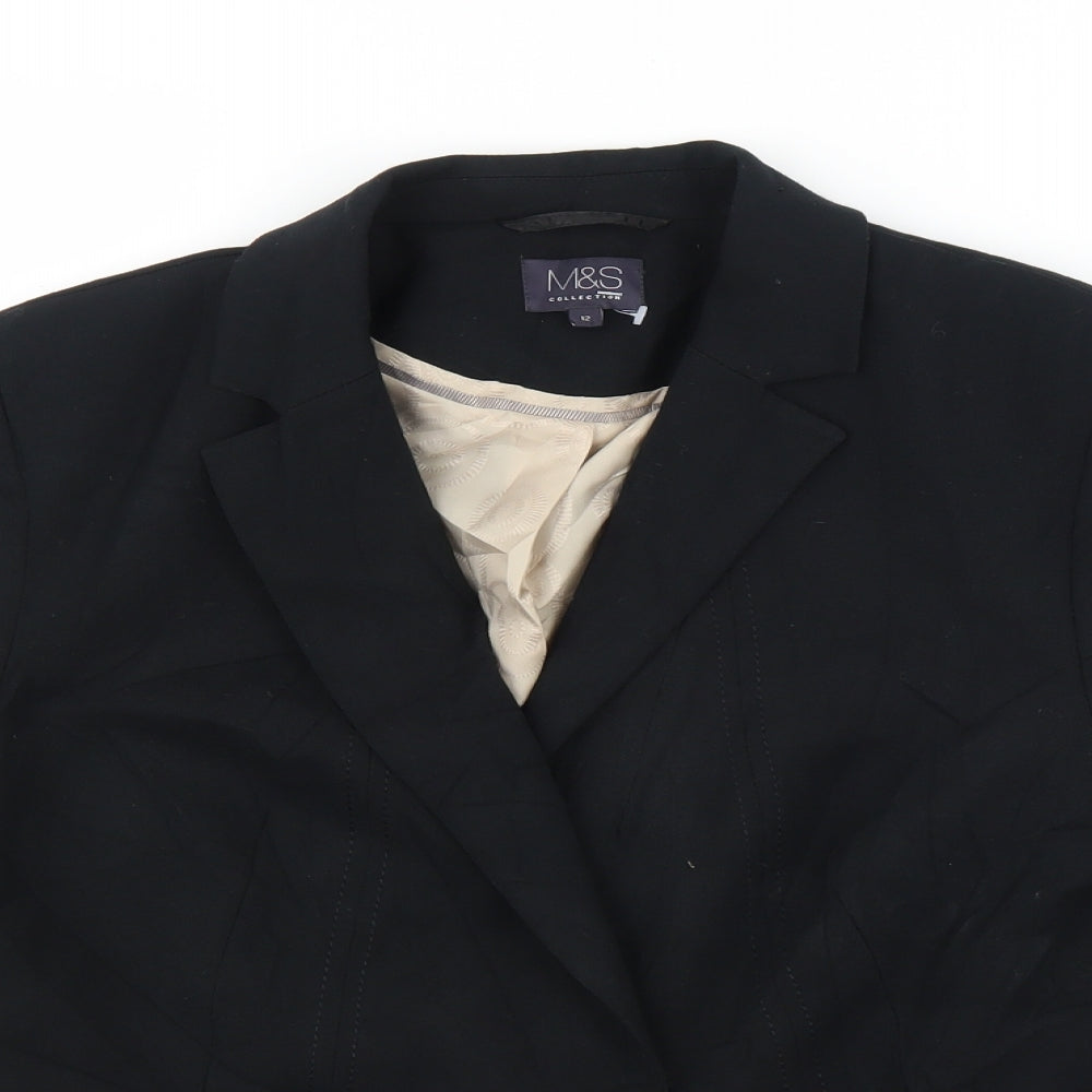 Marks and Spencer Womens Black   Jacket Suit Jacket Size 12