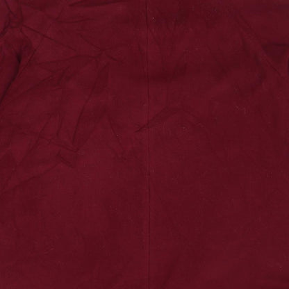 Womens UK Size 10 CONTEXT Red Overcoat