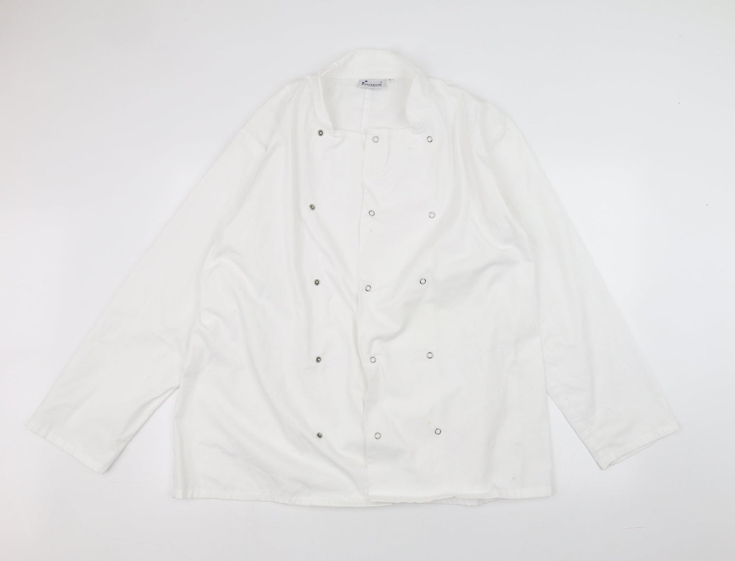 Mens UK Size L Premier White  Button-Up Long Sleeve Casual Shirt
