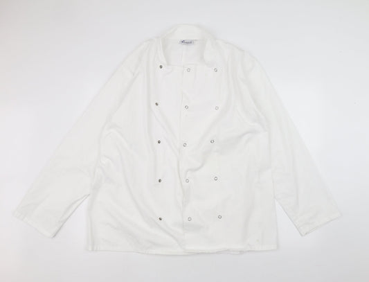 Mens UK Size L Premier White  Button-Up Long Sleeve Casual Shirt
