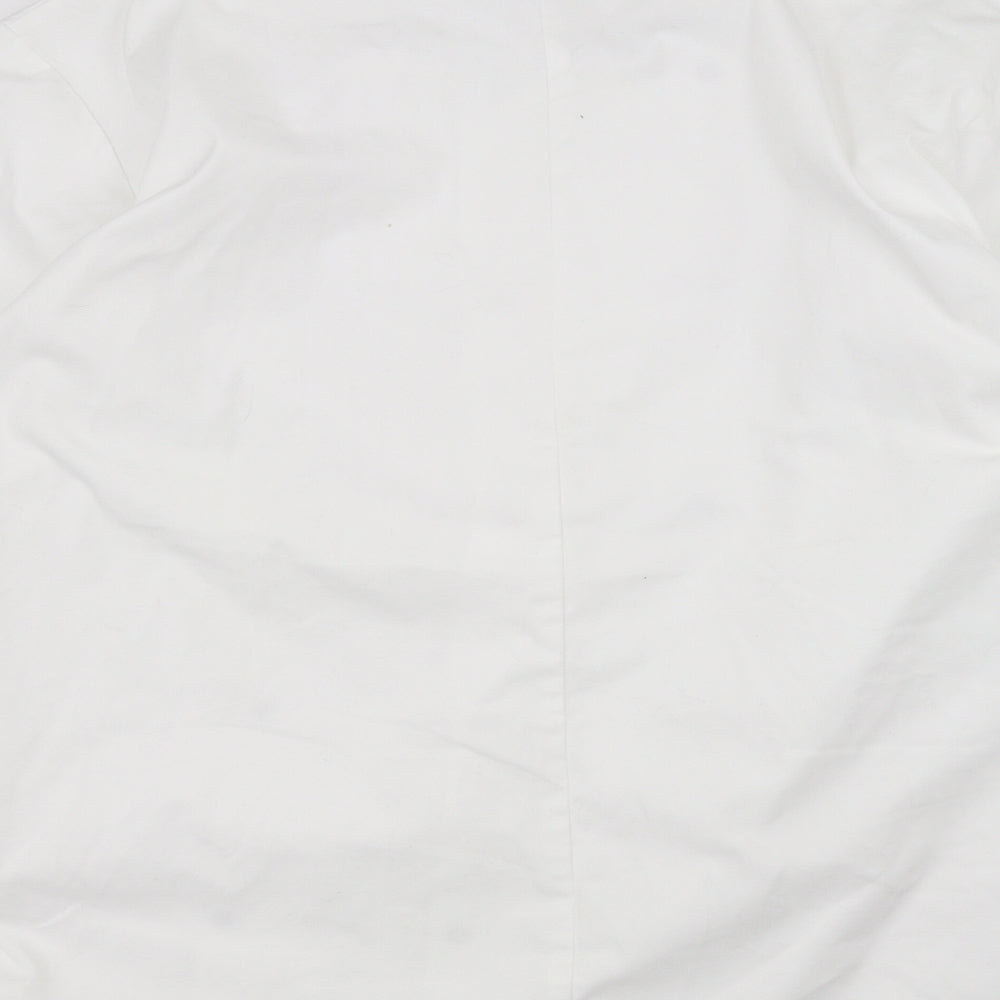 Mens UK Size L Premier White  Button-Up Long Sleeve Casual Shirt