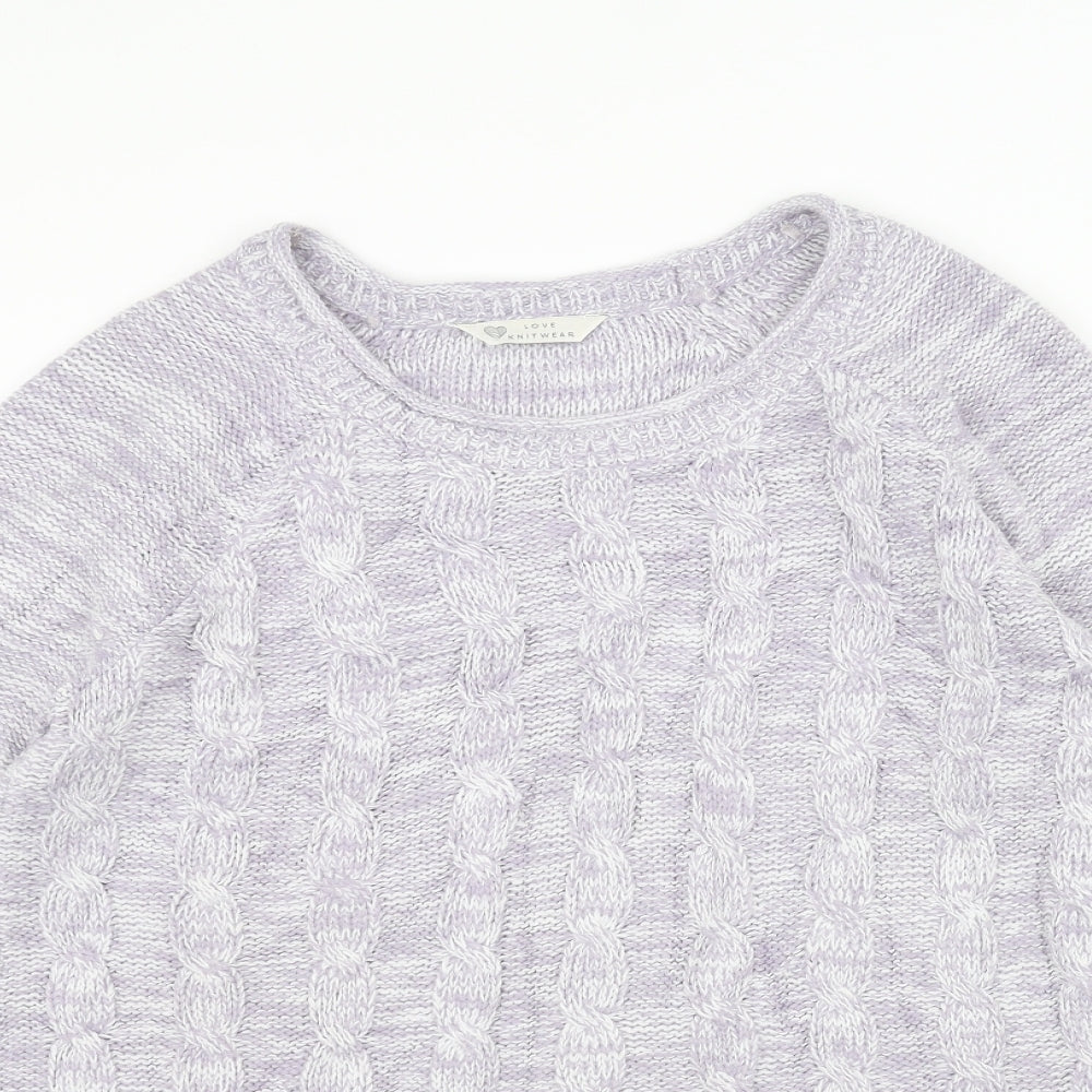 Womens UK Size 14 BHS Purple Pullover Jumper