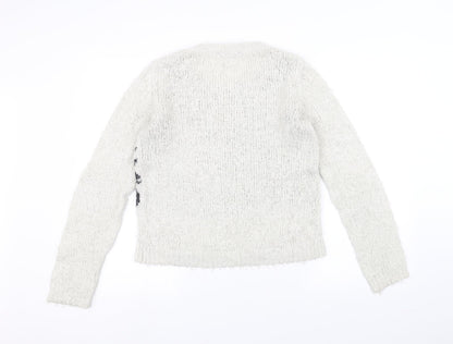 Womens UK Size 14 Dorothy Perkins White Pullover Jumper