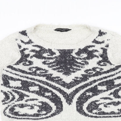 Womens UK Size 14 Dorothy Perkins White Pullover Jumper