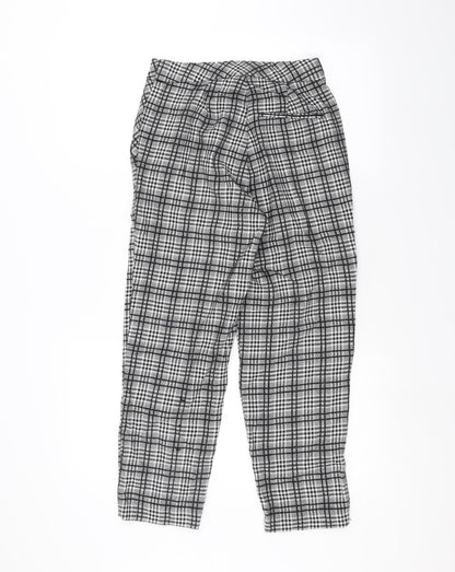 Womens UK Size 4 Topshop Regular Fit Rain Trousers White Trousers
