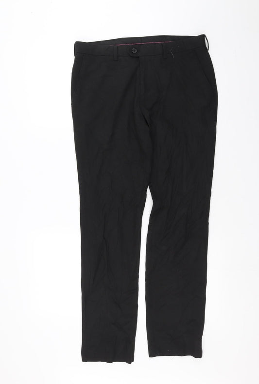 NEXT Mens Black   Trousers  Size 32 in L26 in