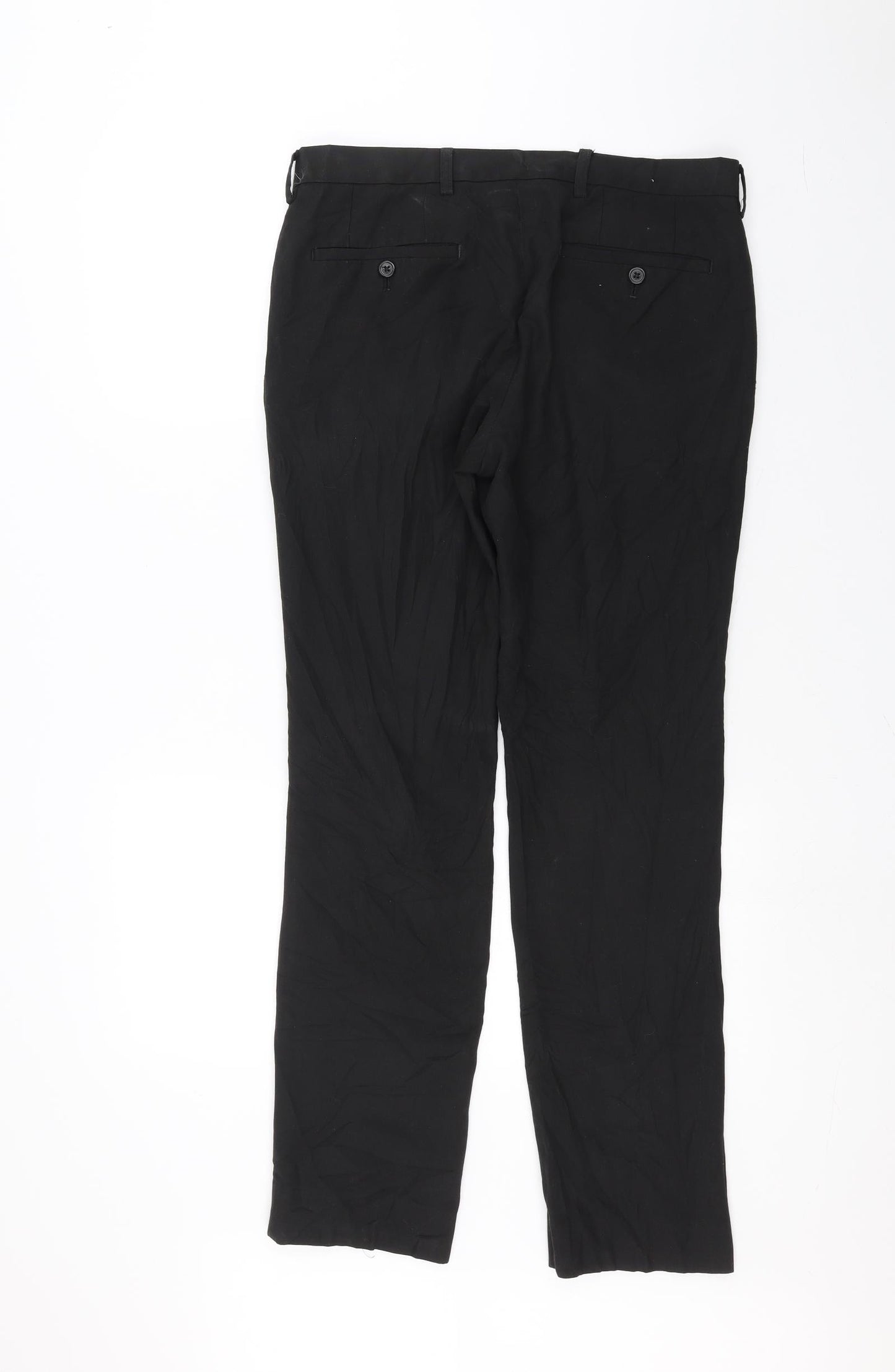 NEXT Mens Black   Trousers  Size 32 in L26 in