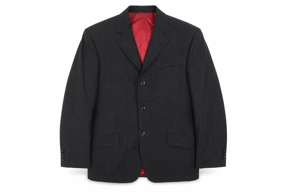 Remus Uomo Mens Black   Jacket Suit Jacket Size 42