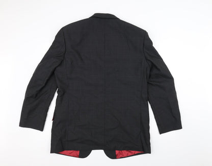Mens UK Size 42 REMUS Regular Black Suit Jacket
