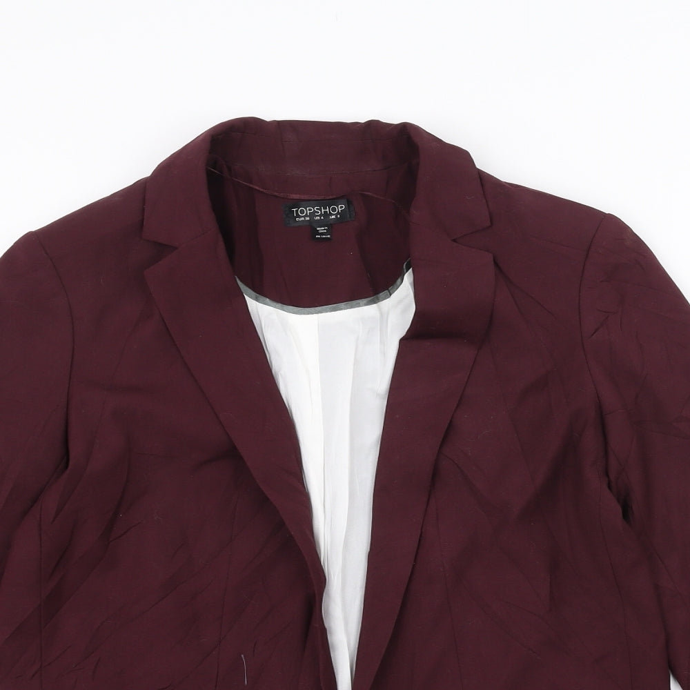 Womens UK Size 8 Topshop Purple Jacket
