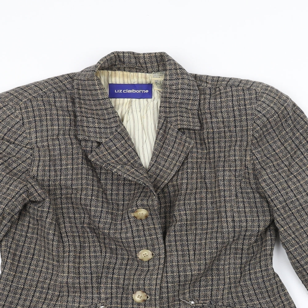 Womens UK Size 6 Liz Claiborne Brown Jacket