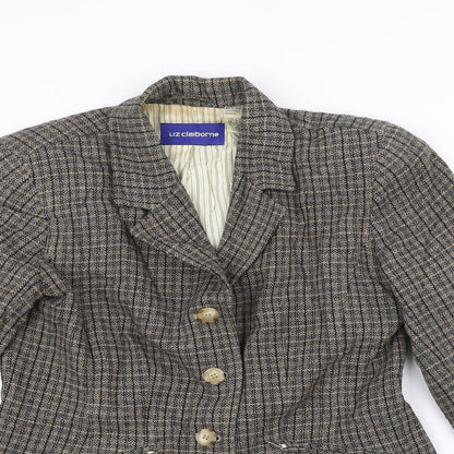 Womens UK Size 6 Liz Claiborne Brown Jacket