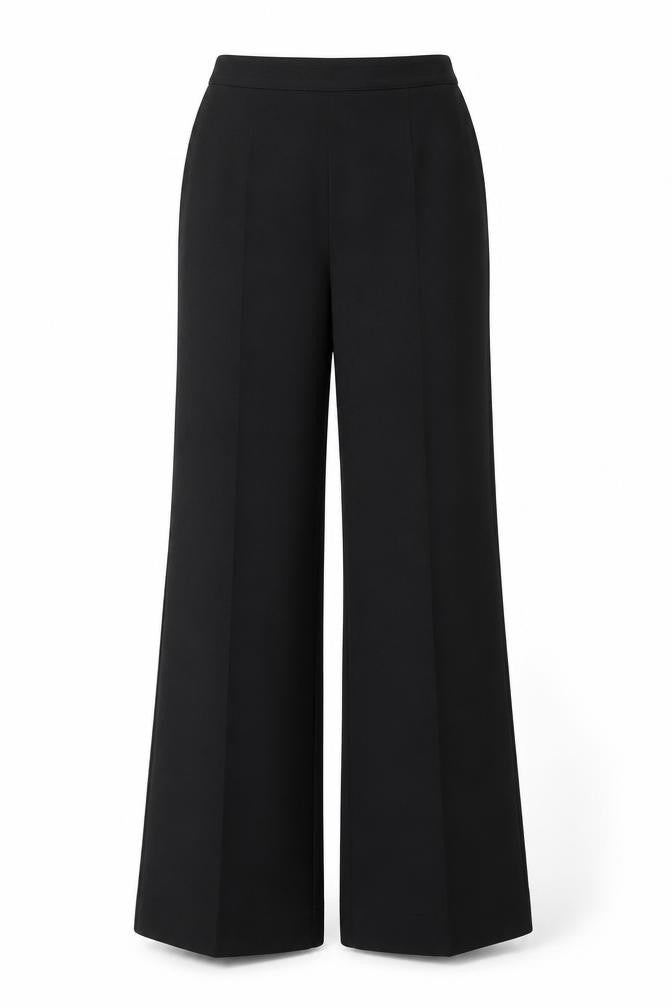 Womens UK Size 10 Preworn Regular Fit  Black Trousers