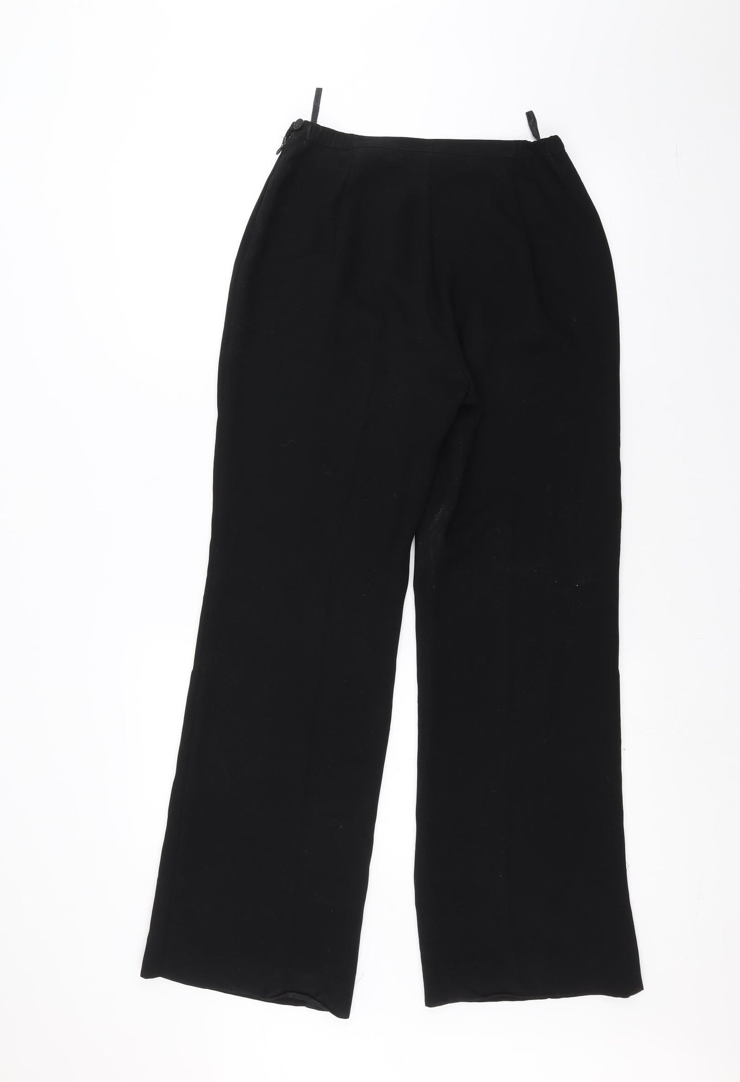 Womens UK Size 10 Preworn Regular Fit  Black Trousers