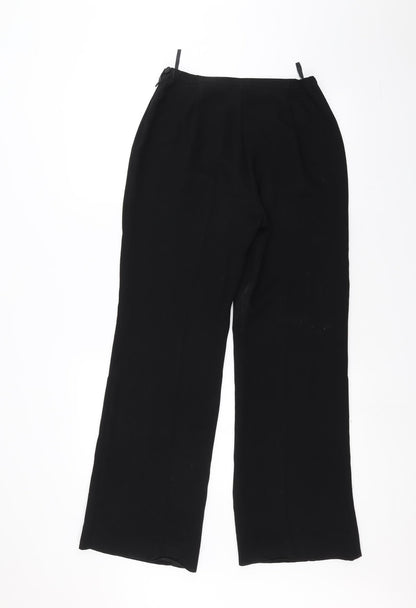 Womens UK Size 10 Preworn Regular Fit  Black Trousers