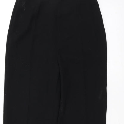 Womens UK Size 10 Preworn Regular Fit  Black Trousers