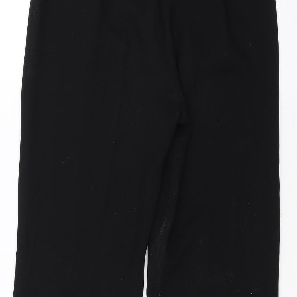 Womens UK Size 10 Preworn Regular Fit  Black Trousers