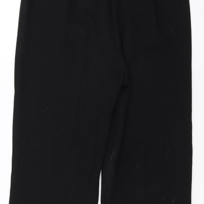 Womens UK Size 10 Preworn Regular Fit  Black Trousers