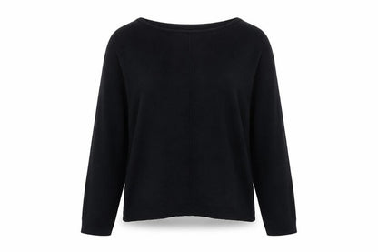 Front view of Atmosphere women’s black jumper, size UK 10