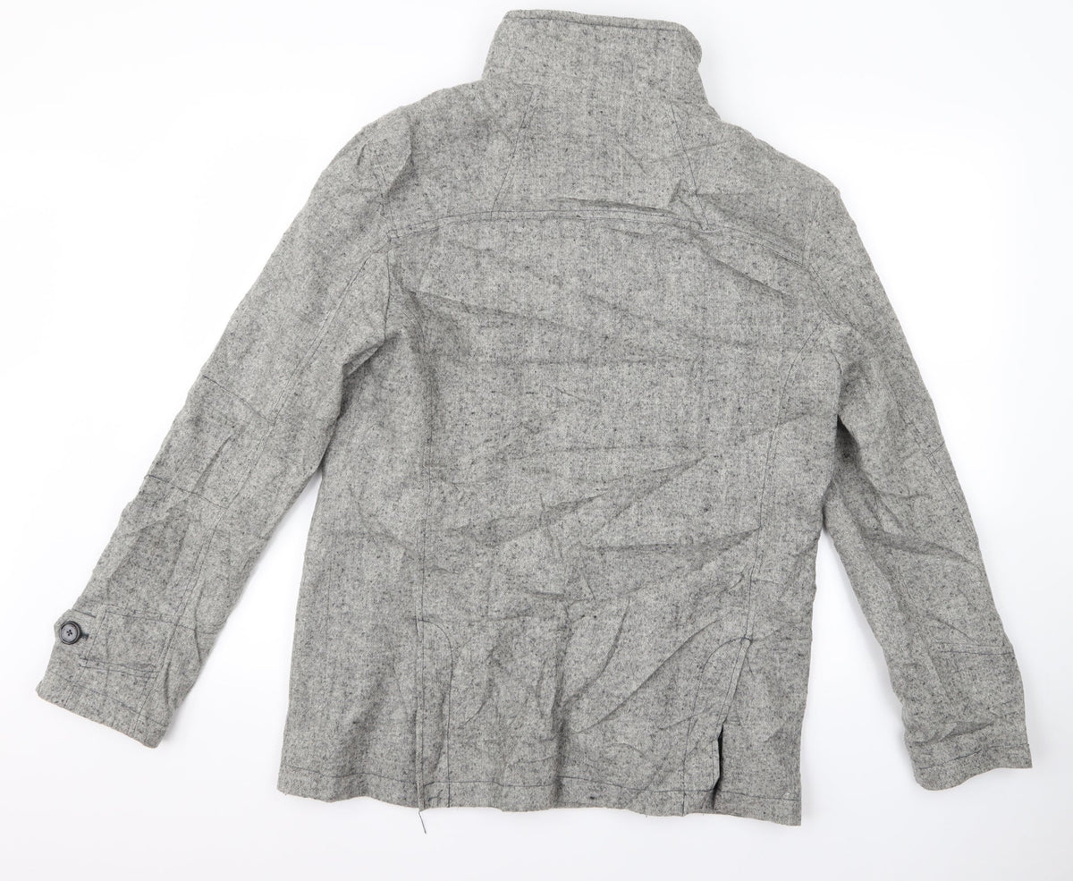 Tom Wolfe Womens Grey   Overcoat Jacket Size M