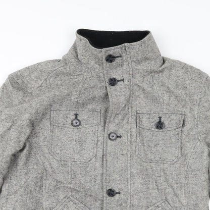 Tom Wolfe Womens Grey   Overcoat Jacket Size M
