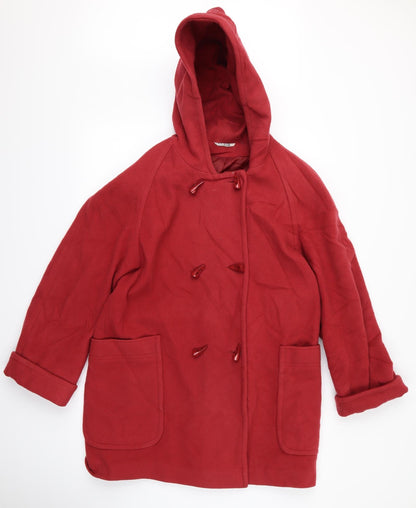 Womens UK Size L NuAge Red Overcoat