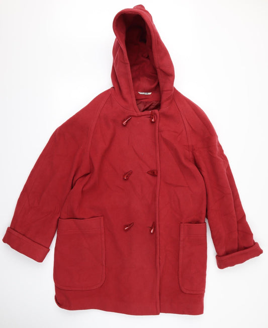 Womens UK Size L NuAge Red Overcoat